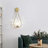 Thumbnail APLIQUE DE PARED MODERNO GLO D15CM DORADO0